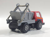Vintage KY (Kai Yip) Steel Roder Bin Dumper Truck Red Plastic and Pressed Steel Die Cast Toy Car Vehicle