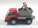 Vintage KY (Kai Yip) Steel Roder Bin Dumper Truck Red Plastic and Pressed Steel Die Cast Toy Car Vehicle
