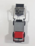 Vintage KY (Kai Yip) Steel Roder Bin Dumper Truck Red Plastic and Pressed Steel Die Cast Toy Car Vehicle