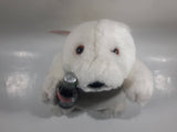 1997 Play By Play Coca Cola Polar Bear Holding Bottle Stuffed Animal Plush with Tags