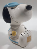 Vintage United Features Syndicate Snoopy Tennis Player Themed Ceramic Coin Bank