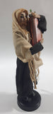 Rabbi Holding Pink Torah with Star of David on it 7" Tall Religious  Figurine