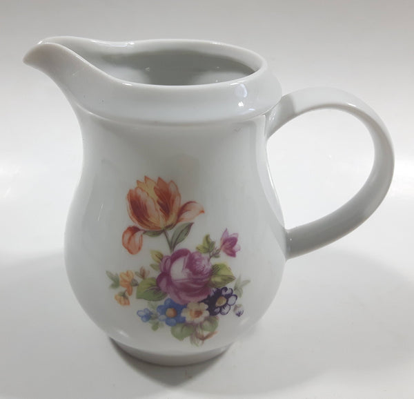 Kahla "Yellow Tea Rose" White Porcelain Creamer - German Democratic Republic