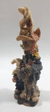 1995 Boyds Bears & Friends The Folkstone Collection #2843 Flora & Amelia ... The Gardeners Bunny Rabbit 7 1/2" Tall Resin Figure Ornament