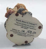 1995 Boyds Bears & Friends The Folkstone Collection #2843 Flora & Amelia ... The Gardeners Bunny Rabbit 7 1/2" Tall Resin Figure Ornament