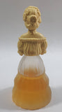 Vintage Avon Woman in Dress Holding Flowers Glass Perfume Bottle