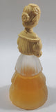 Vintage Avon Woman in Dress Holding Flowers Glass Perfume Bottle