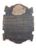 Vintage Jesus Christ Burl Wood Style Lacquered Wooden Wall Picture