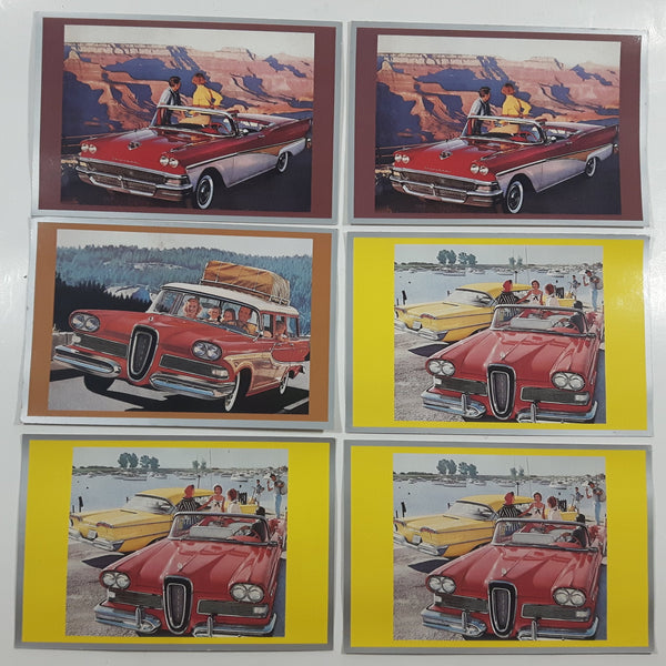1990 Out Of The West Automobile Travel Themed Paper Post Cards #1048, #1051, #1056