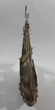 Vintage Metal Art Ship Sailboat Model Sculpture Made in Hong Kong