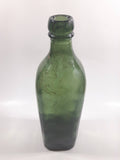 Vintage 10" Tall Dark Green Glass Bottle