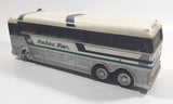 Vintage Jimson No. 220 Peter Pan Bus White Plastic Toy Car Vehicle Coin Bank