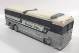 Vintage Jimson No. 220 Peter Pan Bus White Plastic Toy Car Vehicle Coin Bank
