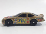 1998 Hot Wheels NASCAR 50th Anniversary #94 Bill Elliot 8/8 Gold Die Cast Toy Race Car Vehicle McDonald's Happy Meal