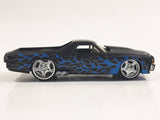 Hot Wheels G Machines '71 El Camino Black 1/50 Scale Die Cast Toy Muscle Car Vehicle with Rubber Tires - Missing the Rear Bumper