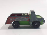 Vintage PlayArt Tow Truck Green and Red Die Cast Toy Car Vehicle Made in Hong Kong