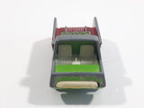 Vintage PlayArt Tow Truck Green and Red Die Cast Toy Car Vehicle Made in Hong Kong