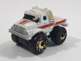 1987 Road Champs Tow Truck City Towing White Micro Mini Die Cast Toy Car Vehicle