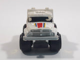 1987 Road Champs Tow Truck City Towing White Micro Mini Die Cast Toy Car Vehicle