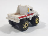 1987 Road Champs Tow Truck City Towing White Micro Mini Die Cast Toy Car Vehicle