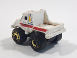 1987 Road Champs Tow Truck City Towing White Micro Mini Die Cast Toy Car Vehicle