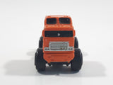 1988 Road Champs Semi Tractor Truck Orange Micro Mini Die Cast Toy Car Vehicle