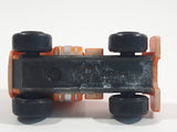 1988 Road Champs Semi Tractor Truck Orange Micro Mini Die Cast Toy Car Vehicle