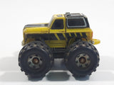 1989 Galoob Micro Machines Chevy Blazer Monster Truck Yellow Mini Die Cast Toy Car Vehicle