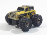 1989 Galoob Micro Machines Chevy Blazer Monster Truck Yellow Mini Die Cast Toy Car Vehicle