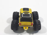 1989 Galoob Micro Machines Chevy Blazer Monster Truck Yellow Mini Die Cast Toy Car Vehicle