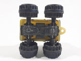 1989 Galoob Micro Machines Chevy Blazer Monster Truck Yellow Mini Die Cast Toy Car Vehicle
