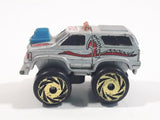 1987 Road Champs Fly Truck Grey Micro Mini Die Cast Toy Car Vehicle