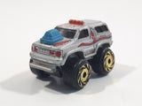 1987 Road Champs Fly Truck Grey Micro Mini Die Cast Toy Car Vehicle