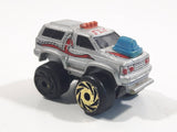 1987 Road Champs Fly Truck Grey Micro Mini Die Cast Toy Car Vehicle