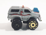 1987 Road Champs Fly Truck Grey Micro Mini Die Cast Toy Car Vehicle