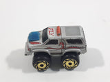 1987 Road Champs Fly Truck Grey Micro Mini Die Cast Toy Car Vehicle