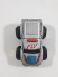 1987 Road Champs Fly Truck Grey Micro Mini Die Cast Toy Car Vehicle