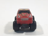 1987 Road Champs Ford Thunderbird Dark Red Micro Mini Die Cast Toy Car Vehicle