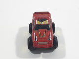 1987 Road Champs Ford Thunderbird Dark Red Micro Mini Die Cast Toy Car Vehicle