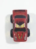 1987 Road Champs Ford Thunderbird Dark Red Micro Mini Die Cast Toy Car Vehicle