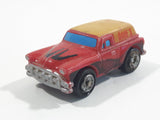 1987 Galoob Micro Machines '53 Chevy Delivery Red and Yellow Micro Mini Die Cast Toy Car Vehicle