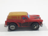 1987 Galoob Micro Machines '53 Chevy Delivery Red and Yellow Micro Mini Die Cast Toy Car Vehicle