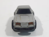 1987 Galoob Micro Machines 1980s Ford Mustang Silver Grey Micro Mini Die Cast Toy Car Vehicle