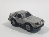 1987 Galoob Micro Machines 1980s Ford Mustang Silver Grey Micro Mini Die Cast Toy Car Vehicle
