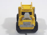 1987 Road Champs Dump Truck Yellow Micro Mini Die Cast Toy Car Construction Vehicle