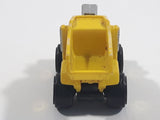 1987 Road Champs Dump Truck Yellow Micro Mini Die Cast Toy Car Construction Vehicle
