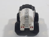 1987 Road Champs Oil Tanker Fuel Truck Black White Micro Mini Die Cast Toy Car Vehicle