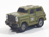 1987 Funrise Chevy Blazer Ford Bronco #18 Army Green Micro Mini Die Cast Toy Car Vehicle