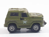 1987 Funrise Chevy Blazer Ford Bronco #18 Army Green Micro Mini Die Cast Toy Car Vehicle