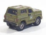 1987 Funrise Chevy Blazer Ford Bronco #18 Army Green Micro Mini Die Cast Toy Car Vehicle